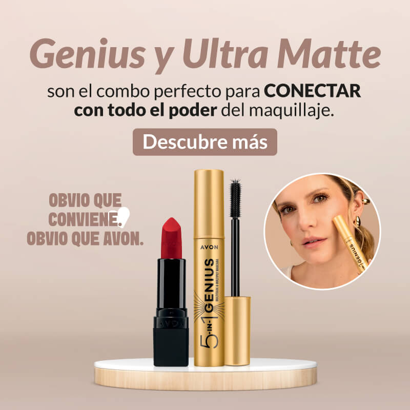 Genius y Ultra Matte. Obvio que Avon