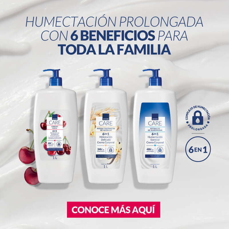 Avon Care, humectación prolongada con 6 beneficios
