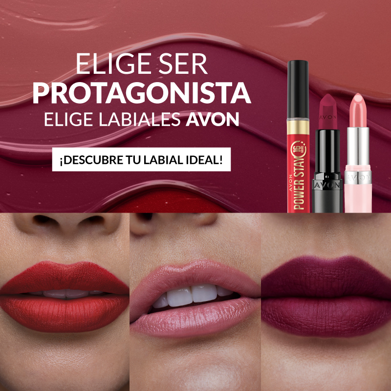 Elige ser protagonista, elige labiales Avon