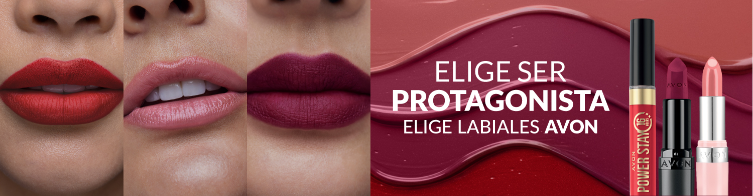 Elige labiales Avon. Elige ser protagonista